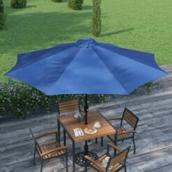 Merrick Lane 9' Round UV Resistant Outdoor Patio Umbrella With Height Lever And 33° Push Button Tilt -Deals Patio Umbrellas Store unnamed file 2383