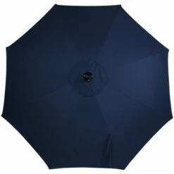 Sunnydaze Decor Sunnydaze Outdoor Aluminum Pool Patio Umbrella with Solar LED Lights, Tilt, and Crank - 9' - Navy Blue -Deals Patio Umbrellas Store unnamed file 2399