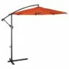 Costway 10 Ft Hanging Umbrella Patio Sun Shade Offset Outdoor Market Cross Base Orange -Deals Patio Umbrellas Store unnamed file 2470