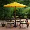 Northlight 9ft Outdoor Patio Market Umbrella with Wooden Pole, Yellow -Deals Patio Umbrellas Store unnamed file 2496