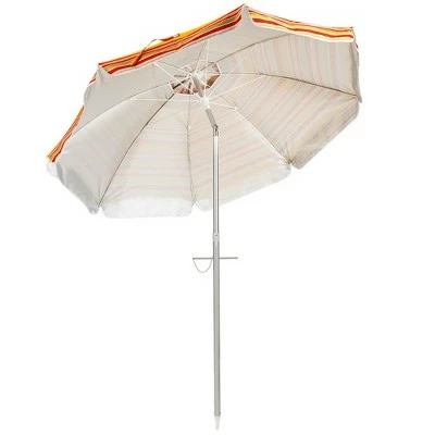 Costway 6.5FT Patio Beach Umbrella Sun Shade Tilt Carry Bag 10 Costway 6.5FT Patio Beach Umbrella Sun Shade Tilt Carry Bag - Image 8