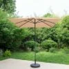 Captiva Designs 10 ' x 6.6' Rectangular Outdoor Patio Market Umbrella with Straight Crank Red -Deals Patio Umbrellas Store unnamed file 2518