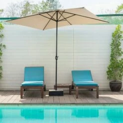 Captiva Designs 10 ' x 6.6' Rectangular Outdoor Patio Market Umbrella with Straight Crank Red -Deals Patio Umbrellas Store unnamed file 2520