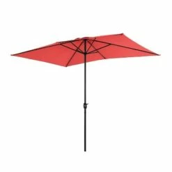 Captiva Designs 10 ' x 6.6' Rectangular Outdoor Patio Market Umbrella with Straight Crank Red -Deals Patio Umbrellas Store unnamed file 2528