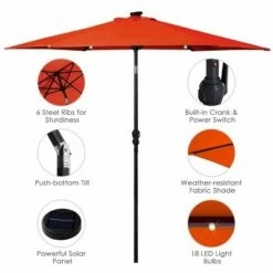 Costway 9FT Patio Solar Umbrella LED Steel Tilt With Crank -Deals Patio Umbrellas Store unnamed file 2535