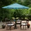 Northlight 9' Outdoor Patio Market Umbrella with Hand Crank and Tilt - Turquoise Blue -Deals Patio Umbrellas Store unnamed file 2538