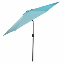 Northlight 9' Outdoor Patio Market Umbrella with Hand Crank and Tilt - Turquoise Blue -Deals Patio Umbrellas Store unnamed file 2541