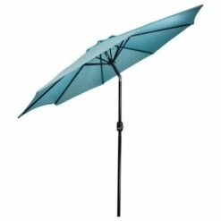 Northlight 9' Outdoor Patio Market Umbrella with Hand Crank and Tilt - Turquoise Blue -Deals Patio Umbrellas Store unnamed file 2542