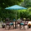 Northlight 6.5' Outdoor Patio Market Umbrella with Hand Crank - Turquoise Blue -Deals Patio Umbrellas Store unnamed file 2565