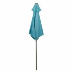 Northlight 6.5' Outdoor Patio Market Umbrella with Hand Crank - Turquoise Blue -Deals Patio Umbrellas Store unnamed file 2567