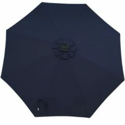 Sunnydaze Decor Sunnydaze Outdoor Solution-Dyed Sunbrella Pool Patio Umbrella with Solar LED Light Bars and Tilt - 9' - Navy Blue -Deals Patio Umbrellas Store unnamed file 2594