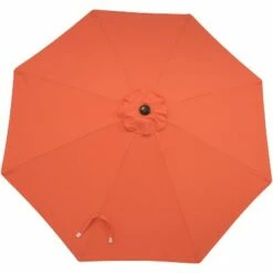 Sunnydaze Decor Sunnydaze Outdoor Aluminum Patio Umbrella with Fade-Resistant Canopy and Auto Tilt and Crank - 9' - Burnt Orange -Deals Patio Umbrellas Store unnamed file 2661