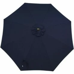 Sunnydaze Decor Sunnydaze Outdoor Aluminum Solution-Dyed Sunbrella Patio Umbrella with Auto Tilt and Crank - 9' - Navy Blue -Deals Patio Umbrellas Store unnamed file 2666