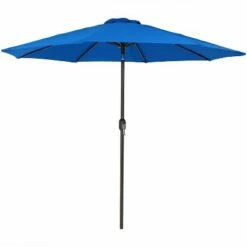 Sunnydaze Decor Sunnydaze Outdoor Aluminum Solution-Dyed Sunbrella Patio Umbrella with Auto Tilt and Crank - 9' - Pacific Blue -Deals Patio Umbrellas Store unnamed file 2687