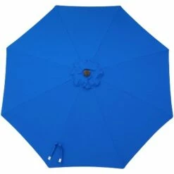 Sunnydaze Decor Sunnydaze Outdoor Aluminum Solution-Dyed Sunbrella Patio Umbrella with Auto Tilt and Crank - 9' - Pacific Blue -Deals Patio Umbrellas Store unnamed file 2688