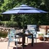 Sunnydaze Decor Sunnydaze Outdoor 3-Tier Deluxe Aluminum Patio Umbrella with Air Vent, Push Button Tilt and Crank - 10' - Navy Blue -Deals Patio Umbrellas Store unnamed file 2707