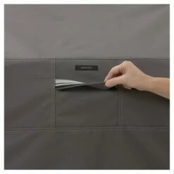 Ravenna Offset Patio Umbrella And Frame Cover - Dark Taupe - Classic Accessories