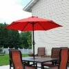Sunnydaze Decor Sunnydaze Outdoor Aluminum Patio Table Umbrella with Polyester Canopy and Tilt and Crank Shade Control - 7.5' - Burnt Orange -Deals Patio Umbrellas Store unnamed file 2714