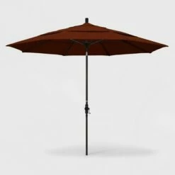 11' Aluminum Collar Tilt DV Patio Umbrella - California Umbrella Brick