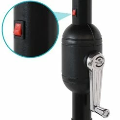 Sunnydaze Decor Sunnydaze Outdoor Solar Patio Umbrella with LED Lights and Push Button Tilt and Crank - 9' - Burnt Orange -Deals Patio Umbrellas Store unnamed file 2745