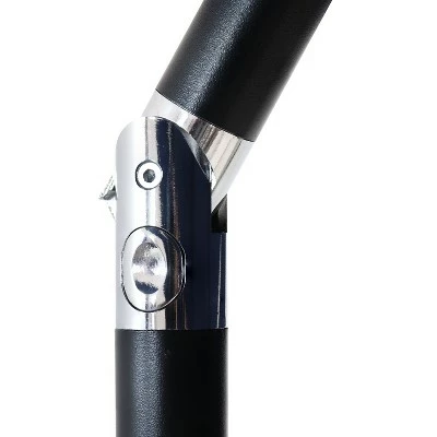 Sunnydaze Decor Sunnydaze Outdoor Patio Umbrella with Polyester Canopy, Solar LED Lights, and Push Button Tilt and Crank - 9' - Red 10 Sunnydaze Decor Sunnydaze Outdoor Patio Umbrella with Polyester Canopy, Solar LED Lights, and Push Button Tilt and Crank - 9' - Red - Image 8