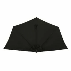 Island Umbrella 9' x 4.5' Lanai Half Patio Umbrella Black -Deals Patio Umbrellas Store unnamed file 2783