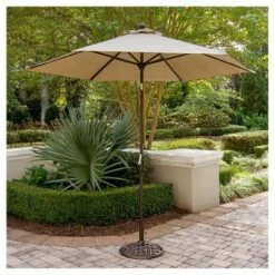 Concord Outdoor Dining Collection 9' Table Umbrella - Tan - Hanover -Deals Patio Umbrellas Store unnamed file 2792