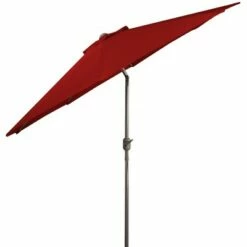 Northlight 9ft Outdoor Patio Market Umbrella with Hand Crank and Tilt, Red -Deals Patio Umbrellas Store unnamed file 2828