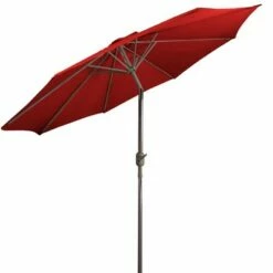 Northlight 9ft Outdoor Patio Market Umbrella with Hand Crank and Tilt, Red -Deals Patio Umbrellas Store unnamed file 2829