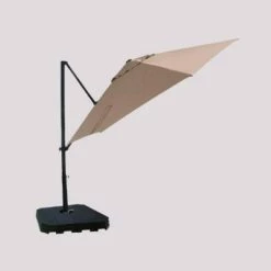 11' Offset Patio Umbrella DuraSeason Fabric™ - Black Pole - Threshold™ Aqua