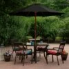 Northlight 9ft Outdoor Patio Market Umbrella with Wooden Pole, Black -Deals Patio Umbrellas Store unnamed file 2862