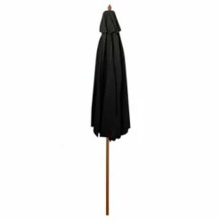Northlight 9ft Outdoor Patio Market Umbrella with Wooden Pole, Black -Deals Patio Umbrellas Store unnamed file 2864