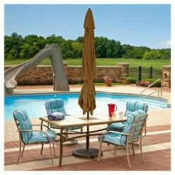 Island Umbrella Caspian Market Umbrella (8' x 10') Stone -Deals Patio Umbrellas Store unnamed file 2873