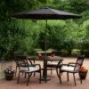 Northlight 9' Outdoor Patio Umbrella with Hand Crank and Tilt - Black/Brown -Deals Patio Umbrellas Store unnamed file 2894