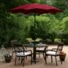 Northlight 8.85ft Outdoor Patio Lotus Umbrella with Hand Crank, Burgundy -Deals Patio Umbrellas Store unnamed file 2928