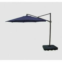 11' Offset Patio Umbrella DuraSeason Fabric™ - Black Pole - Threshold™ Aqua -Deals Patio Umbrellas Store unnamed file 293