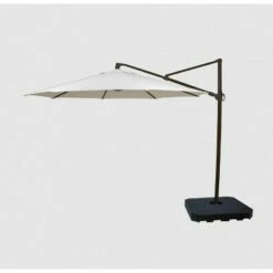 11' Offset Patio Umbrella DuraSeason Fabric™ - Black Pole - Threshold™ Aqua -Deals Patio Umbrellas Store unnamed file 294