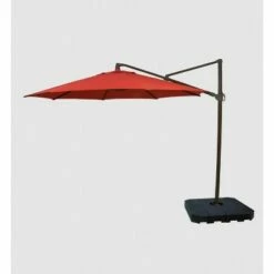 11' Offset Patio Umbrella DuraSeason Fabric™ - Black Pole - Threshold™ Aqua -Deals Patio Umbrellas Store unnamed file 295