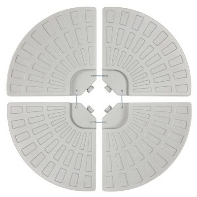 Best Choice Products 4-Piece Cantilever Offset Patio Umbrella Base Stand, Fills Up to 160lbs w/ Carry Handles 9 Best Choice Products 4-Piece Cantilever Offset Patio Umbrella Base Stand, Fills Up to 160lbs w/ Carry Handles - Image 7