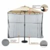 68" Water-Resistant Universal Patio Umbrella Shade Screen - Classic Accessories