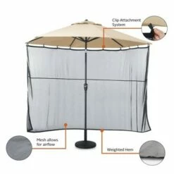 68" Water-Resistant Universal Patio Umbrella Shade Screen - Classic Accessories