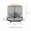 Nature Spring Patio Umbrella Mesh Bug Net Enclosure with Zippered Entrance - 9' x 9' x 7.2', Black 1 Nature Spring Patio Umbrella Mesh Bug Net Enclosure with Zippered Entrance - 9' x 9' x 7.2', Black -Deals Patio Umbrellas Store unnamed file 2980