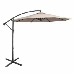 Costway 10 FT Patio Offset Umbrella w/8 Ribs Cross Base Tilt -Deals Patio Umbrellas Store unnamed file 346