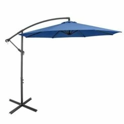 Costway 10 FT Patio Offset Umbrella w/8 Ribs Cross Base Tilt -Deals Patio Umbrellas Store unnamed file 348