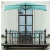 9' Half Round Patio Umbrella - Pure Garden Off White