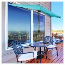 9' Half Round Patio Umbrella - Pure Garden Off White -Deals Patio Umbrellas Store unnamed file 355