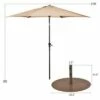 Costway 10ft Patio Umbrella Outdoor W/ 59 LBS Heavy-Duty Round Umbrella Stand -Deals Patio Umbrellas Store unnamed file 375