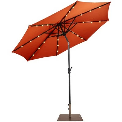 Costway 10ft Solar Lights Patio Umbrella Outdoor W/ 50 LBS Movable Umbrella Stand 15 Costway 10ft Solar Lights Patio Umbrella Outdoor W/ 50 LBS Movable Umbrella Stand - Image 13