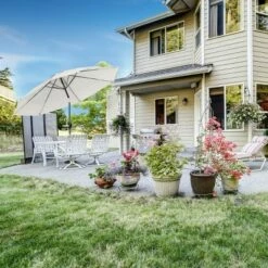 Nature Spring Auto-Tilt Patio Umbrella - 10-Foot, Tan -Deals Patio Umbrellas Store unnamed file 520