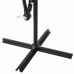 Sunnydaze Decor Sunnydaze Outdoor Steel Cantilever Offset Patio Umbrella with Air Vent, Crank, and Base - 9' - Cherry -Deals Patio Umbrellas Store unnamed file 639